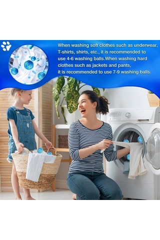 Lemestar Ev İçin Tekrarlı Kedi Köpek Tüy Toplayıcı Topları - Çamaşır Makinesi Kurutucuda Tüy Ve Toz Alıcı, Giysilerden Tüy Temizleme Aracı Mavi Mavi