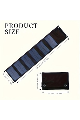 Honeybeeshop Güneş Katlanabilir Çanta 6 Kat Rüzgar Ve Güneş Enerjisi Güneş Panelleri Dış Mekan Jeneratörleri Altın