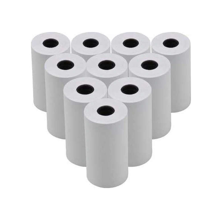 Fortunelane 10 Rulo Beyaz Termal Kağıt 57x30mm - Telefon Yazıcıları İçin Uygun