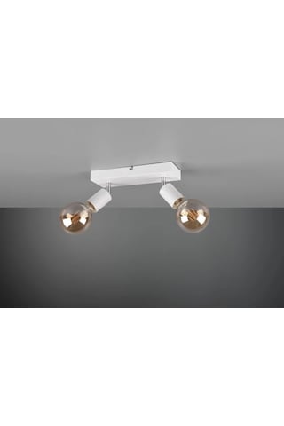 Riolight Modern1 Beyaz1 2xe27 Mafsallı Hareketli1 Başlık Glop Ampul Hariç Metal Spot Avize Beyaz