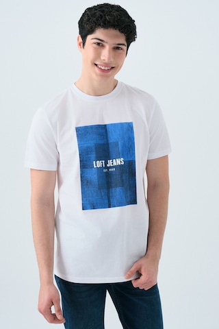 Loft Erkek Tişört Lf2038580 Beyaz