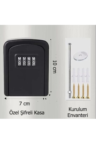 Şifreli Anahtar Ve Eşya Saklama Güvenlik Kasası Çok Renkli