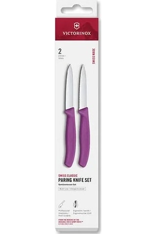Victorinox 6.7695.2c1 Swiss Classic 2li Soyma Bıçağı Set, Mor Mor Victorinox 6.7695.2c1 Swiss Classic 2li Soyma Bıçağı Set, Mor Mor