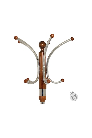 Demirelindirim Portmanto Ayaklı Askılık Ceviz -Palmiye Tasarım Imalattan Satış Ceviz