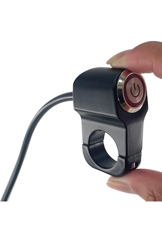 Motosiklet Led Far Aç Kapa Metal Anahtar Tekli Buton Swich 2 Modlu 1 Adet