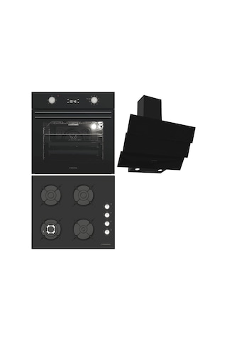 Termikel BO O6555C DB + BH P6194C B + CH S6532C BB Siyah Ankastre Set