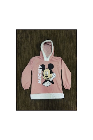 Çello Mello Gez Boy Kız Kapşonlu Sweatshirt Gül Kurusu Gül Kurusu