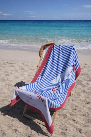 Kadife 100x180 Cm Desenli Modern Plaj Havlusu Baveno Desen002