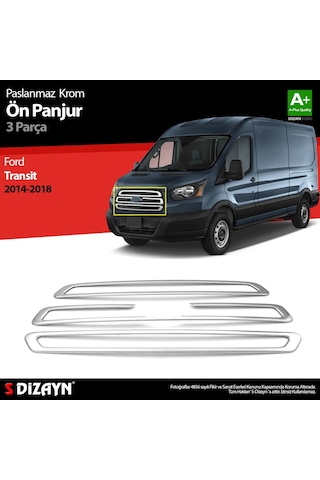 Ford Transit Krom Ön Panjur 3 Parça 2014-2018