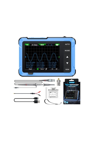 Mufunye Fnırsı Osiloskop Dso510 Elde Taşınabilir Dijital Osiloskop + Sinyal Jeneratörü 48ms/s 10mhz Kompakt Dijital Taşınabilir Osiloskop