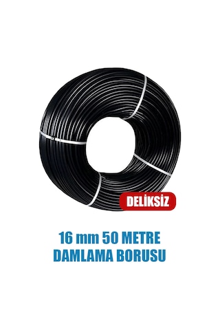 16 Mm Damlama Borusu 50 Metre Deliksiz Damla Sulama Hortumu Sulama Sistemi
