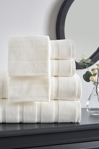 Sadem Organik Stripe Mutfak Ve Kurulama Havlusu 30x50 Cm Krem