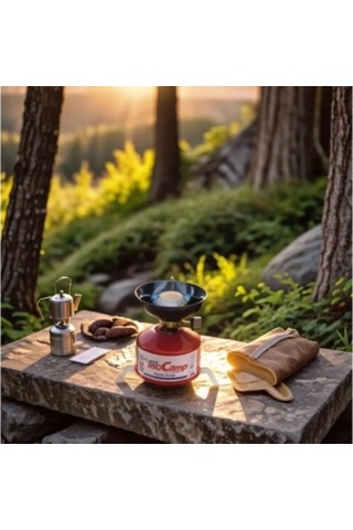 Ebitda Kamp Ocağı Seti Kırmızı-siyah - Hafif Ve Taşınabilir Kamp Pişirme Aleti Kırmızı - Siyah