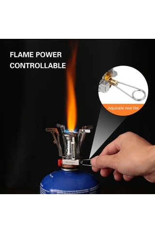 Artfulabode Yürüyüşü Yemek Ve Taşınabilir Sırt Pişirme Piknik Piezo Ocakları, Ocak. Ocak, Mini Mekan Kampı, Kamp Kamp İle İçin Gümüş Gaz Dış Dağ Cep Çantası Ateşleme Aomiun Hq Gümüş