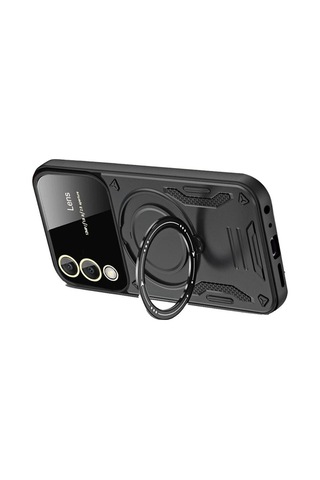 Galaxy Uyumlu S25 Edge Kılıf Joy Lens Standlı Kapak