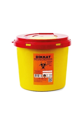 10 Adet Enfekte Atık Kutusu 3.5 Lt. + Tıbbi Atık Torbası 2 Adet