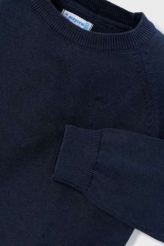 Erkek Çocuk Reglan Kollu Basic Triko Kazak - Lacivert Gri