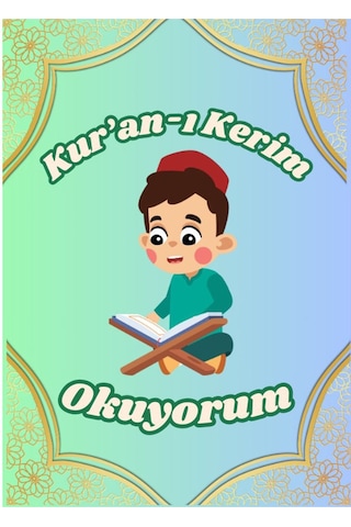 48 Adet Öğrenci Başarı Tebrik Kartı 70x50 Mm Kur'an-ı Kerim Okuyorum-erkek