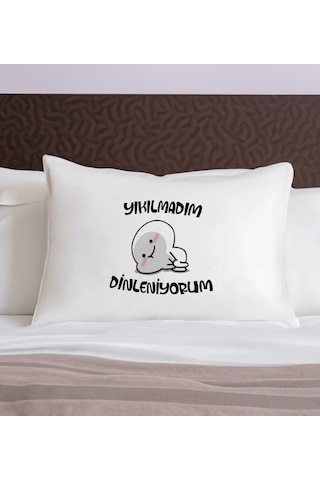 Bk Gift Eğlenceli Tasarımlı Pamuklu Yastık Kılıfı-3 50x70cm , Sevgiliye , Ev si, Tasarım Ev Tekstili