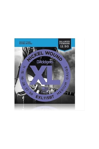 D'addario Exl115Bt Elektro Gitar Teli Xl Medıum