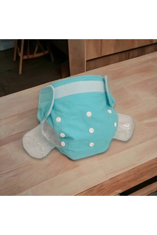 Bezhane Cırt Cırtlı Yıkanabilir Bebek Bezi Mavi 8kg-18kg + 1 Adet 2'li