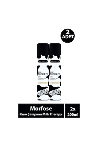 Morfose Kuru Şampuan Milk Therapy 200 Ml 2 Adet Tüm Saç Tipleri