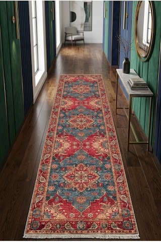 Dekoratif Halı Kaymaz Taban Leke Tutmaz Yıkanabilir Kilim Özel Ölçü Salon Halısı 3033