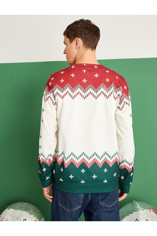 Koton Rick And Morty Yılbaşı Sweatshirt Lisanslı Baskılı Beyaz Desenli 2wam70164mk Beyaz