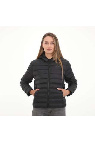361N5PW-005 Kappa Logo Rıju Kadın Ceket Siyah