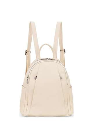 Bilik Deri Bej Rölax Deri Kadın Sırt Çantası Blm01 9550 Bej Rölax Deri Bej