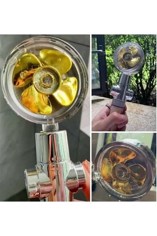 Bosphorusboutique02 Jms Kırmızı Turboşarjlı Duş Başlığı Filtresi, Yağış Duş, Su Tasarrufu, Yüksek Basınçlı, Banyo Duş Başlığı Kırmızı