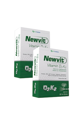 Newvit Vitamin D3 K2 Sprey 2X