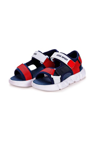 Kiko Kids Cırtlı Yürüyüş Erkek Çocuk Sandalet 2722-27 Lacivert -