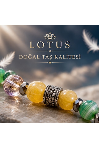 Hava Grubu Burç Bilekliği İkizler, Terazi & Kova Premium Doğal Taş