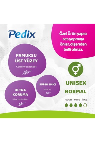 Pedix Mesane Pedi Unısex Büyük Boy Medıum 12 Adet