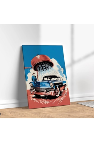 Klasik Amerikan Araba Kanvas Tablo Nv00289