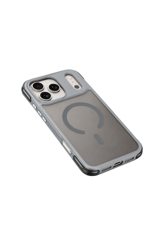 Buff Apple iPhone Uyumlu 18 Pro /17 Pro Magsafe Air Bumper Kılıf Gray Gri