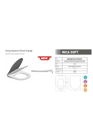 Durplast Gala Form Klozet Kapağı Beyaz