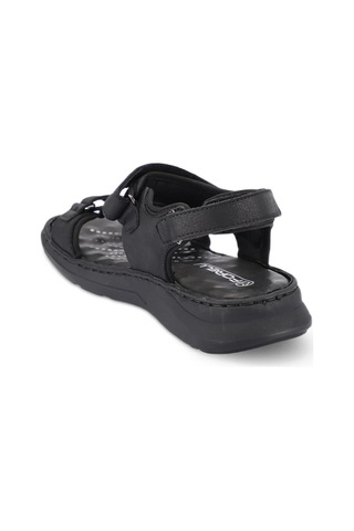 Forelli 40526 Bruce Siyah Nubuk Erkek Hakiki Deri Sandalet-siyah Siyah