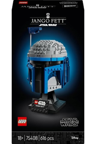 LEGO® Star Wars: Klonların Saldırısı Jango Fett™ Kaskı 75408 - Yetişkinler için İnşa Edilebilen Koleksiyonluk Model Yapım Seti (616 Parça)