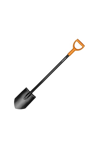 Bahçıvan Küreği, Sert, Taşlı Zeminler İçin, Sivri, Uzunluk: 117 Cm, Çelik Yaprak Ve Sap, Plastik Sap, Siyah/turu