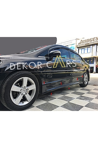 Dekorcars Honda Civic Fd6 Mügen Marşpiyel Sağ Sol Takım Fiberglass Boyasız