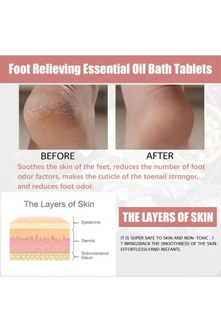 Eelhoe Ayak Giderici Esansiyel Yağ Banyo Tabletleri Çok Renkli