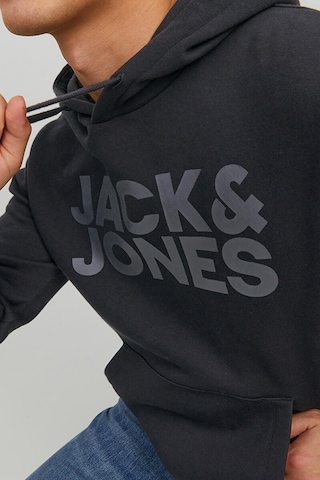 Jack & Jones Erkek Kapüşonlu Siyah Sweatshirt - 12152840 001
