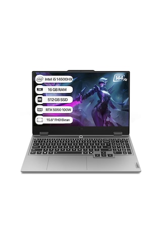 Lenovo LOQ 15IRX10 83JE0128TR i5-14500HX 16 GB 512 GB SSD RTX5050 15.6" Free Dos FHD Dizüstü Bilgisayar