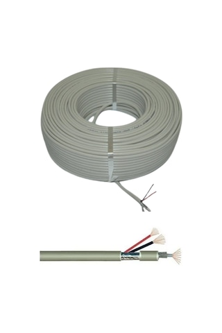 Snrelk 2+1 80mt Cctv Güvenlik Kamera Kablosu