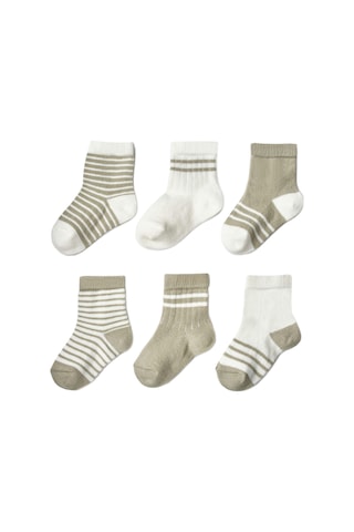 Csyc1002 Bebek Çorap %100 Organik Pamuk Bebek - Yenidoğan - Csyc1002 Yeşil