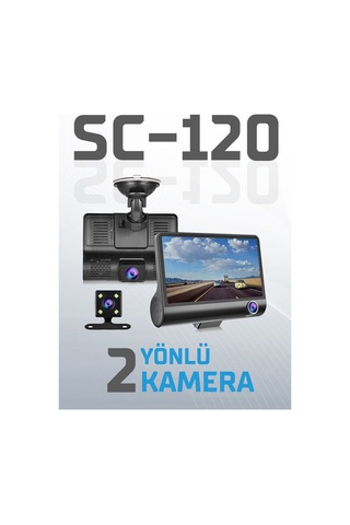 Kayıt Cihazı 3 Kameralı Araç İçi Kamera Sc-120