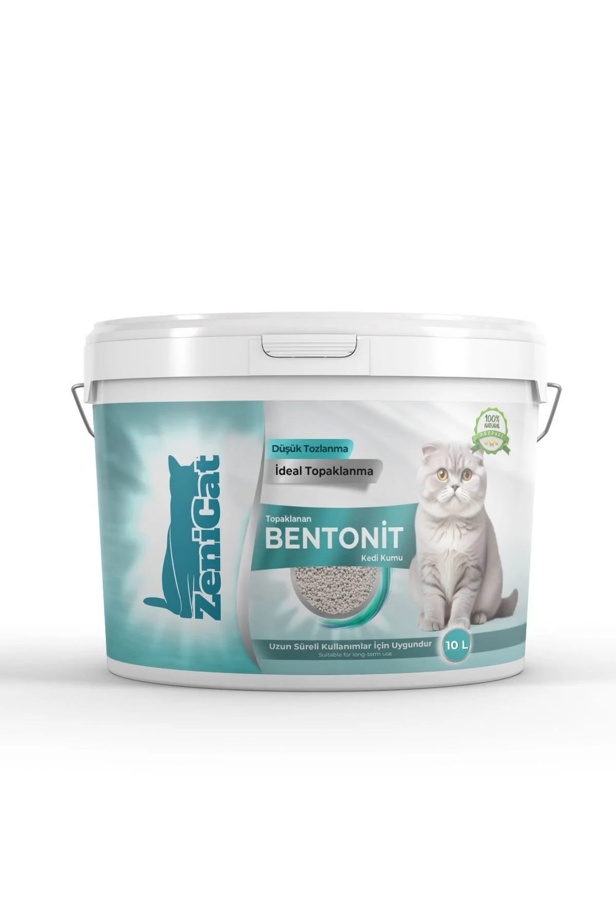 Zenicat Kedi Kumu İnce Taneli Kokusuz Doğal Bentonit 10 L