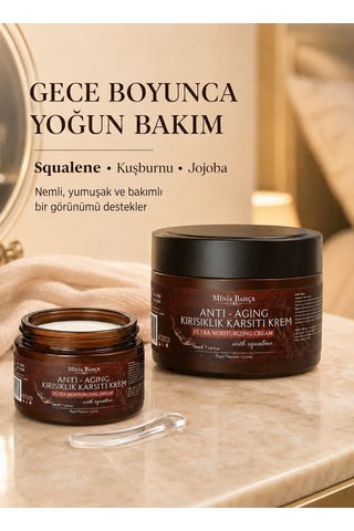 Minia Bahçe Squalene & Bitkisel Yağlar Yoğun Bakım Kremi 50 ML